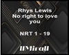 Rhys Lewis No right