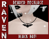 BLACK BAT NECKLACE!