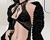 Black Fur Shawl