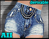 3D| AII Jean UP shorts