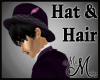 MM~ Plum Hat with Hair