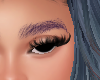 purple messy eyebrows