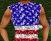 Men's Red White&Blue Top