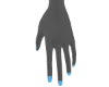 light blue nails f