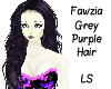 Fawzia Grey Purple Hair