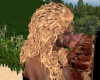 Honey Blonde Permed Hair