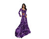 Old Purple Brocade Gown