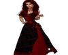 red black wedding dress