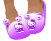 HKitty purple slippers-M