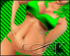 [K] BBW Bikini Green