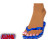 GOYARDINE FLOPS BLUE