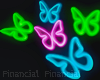 Glow Butterflies Neon