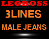 3LINES MALE JEANS