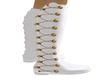 Royal White Gold Boots