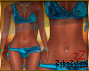 zZ Bikini Brocade Blue