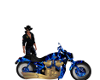 blue flame motorbike