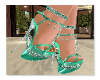 Sandal green - silver