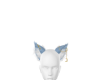 neko ears blue white cat