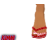 GOYARDINE FLOPS RED
