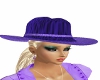  Cowgirl Hat Purple