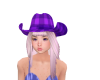 purple plaid hat w hair