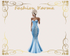 Blue Fishtail Gown