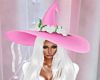 Pink & White Witch Hat