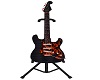 Flame Guitar with Stand 