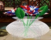 Patriotic Table Flowers
