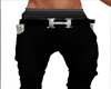 Black + Hermès belt