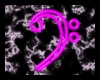 Neon Pink Bass Clef