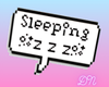 Sleeping text bubble