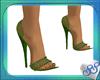 sparkly green heels