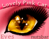 (n) pink cat gold eyes