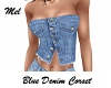 Blue Denim Corset