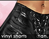 Y: VDAY vinyl shorts