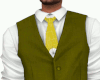 Gold Vest w/Abstract Tie