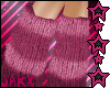 JX Pink Knit Legwarmers
