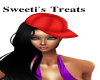 black  hair&red cap
