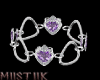 Silver Violet Bracelets