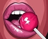 pink lollipop. Canvas