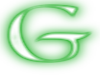 g neon letter