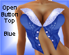 ~B~ Open Button Top Blue