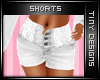 *T Lacey Shorts White