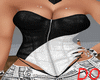 BLACK/WHITE  CORSET