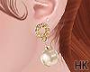 HK♥Pearl Earrings
