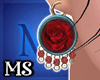 MS Roses Earrings Blue