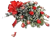 Roses With Red Ribbon