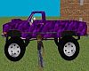Purple big foot truck