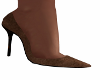 Velour Brown Heels